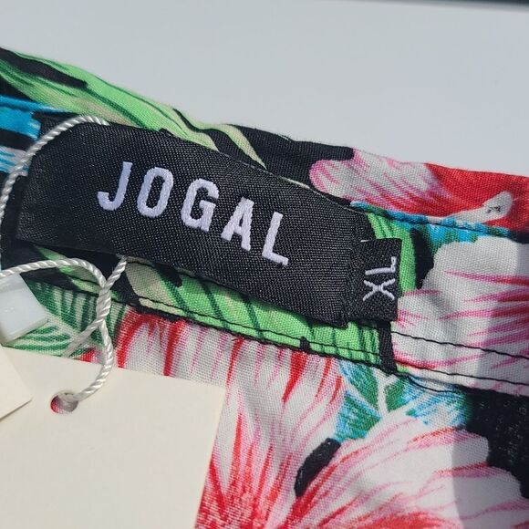 Jogal Hibiscus Floral Sleeveless Button up - Picture 5 of 6